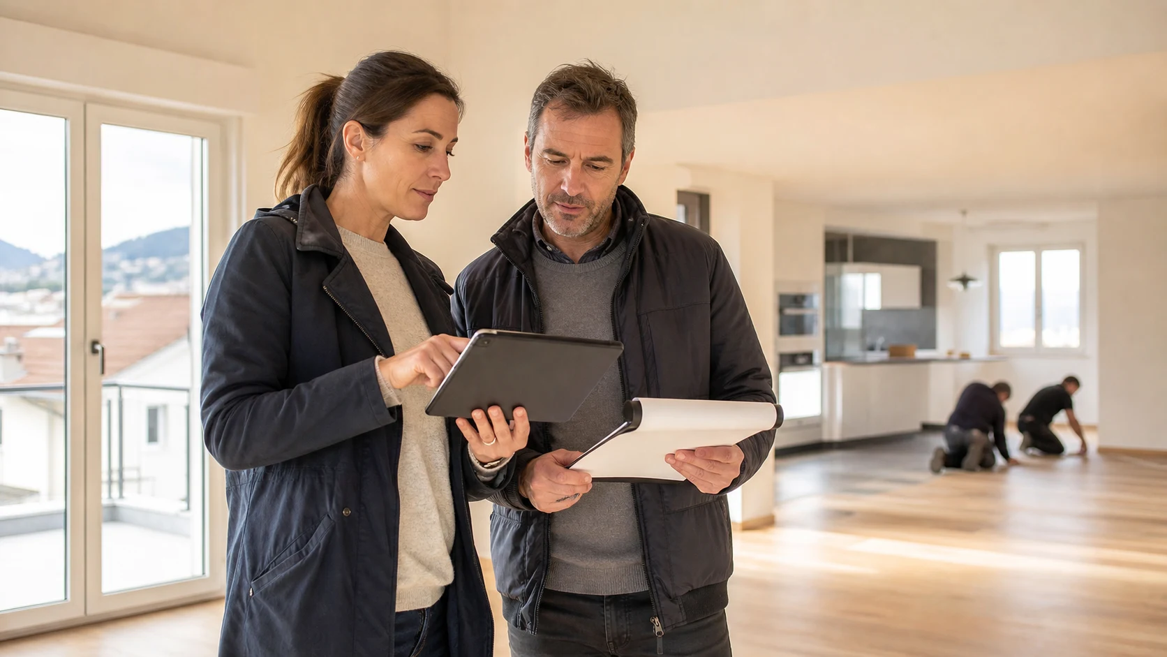 Coordination des dernières interventions dans un logement suisse avant le nettoyage